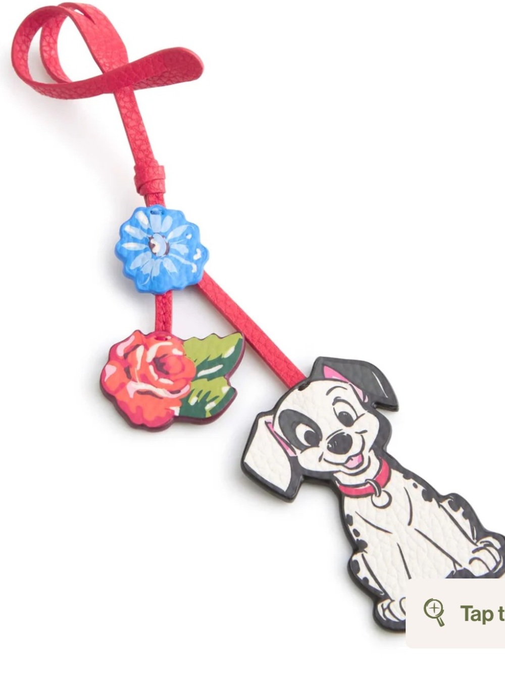 Vera Bradley Disney 101 Dalmations Faux Leather Patch Bag Charm, NWT